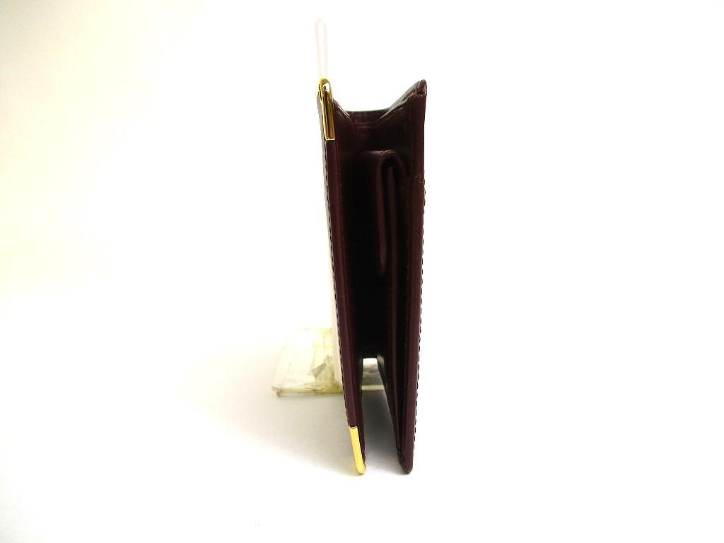 Authentic Cartier Must de Cartier Bordeaux Leather Bifold Wallet Purse #a549  Refurbished