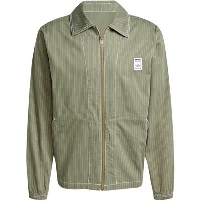 Chaqueta de Manga Larga con Cuello Cremallera y Raya con Logo Originals para Hombre Verde JP4484