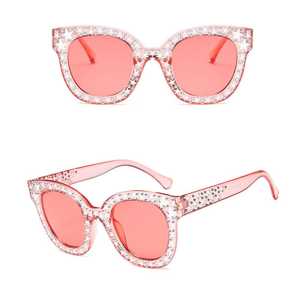 Retro Crystal Rhinestone Frame Female Shades Oversized Sunglasses Women Sunglasses Square Sunglasses