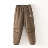 Children's Winter Cotton Pants - Thick Three-Layer Warm Casual Wear for Boys and Girls