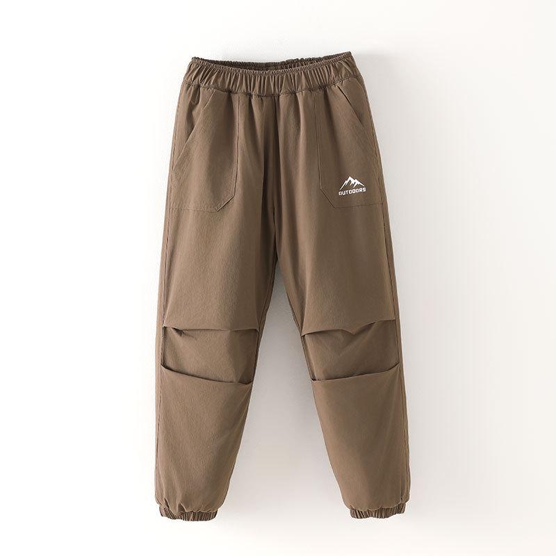 Children's Winter Cotton Pants - Thick Three-Layer Warm Casual Wear for Boys and Girls