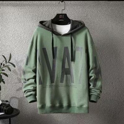 Plus Samtpullover Herren Koreanische Version des Trends der Pullover mit Kapuze Lässige All-Match-Langarmjacke