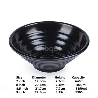 Melamine Noodle Bowl Household Plastic Tableware Restaurant Commercial Ramen Salad Bowl Thickened Not Easily Broken Soup Bowls