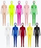 Orange Women's Full Body Zentai Suit for Stage Performance