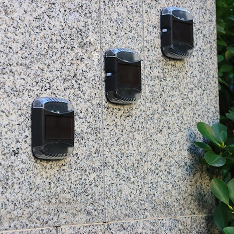 4LED Solar LED Lights Outdoor Garden Lights Solar Step Deck Light Lamp Sunlight Courtyard Decor Solar Garden Lamp Wall Lighting