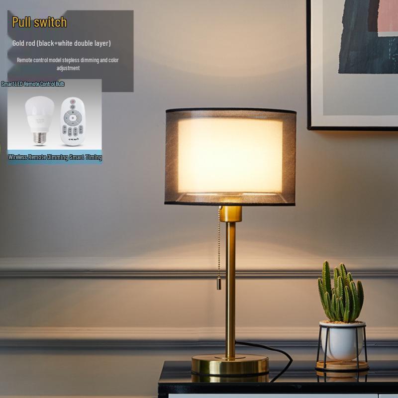 Modern Retro Mid-Century Luxury Bedside Table Lamp