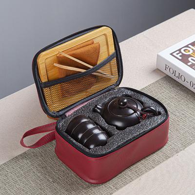 Portable Ceramic Kuaike Cup One Pot Two Cups Travel Tea Set Household Tea Pot Tea Cup Small Set Gifts