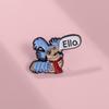 Brooch Trendy Cartoon Creative Monster Design Colorful Metal Pin For Fashion Individuals Forward
