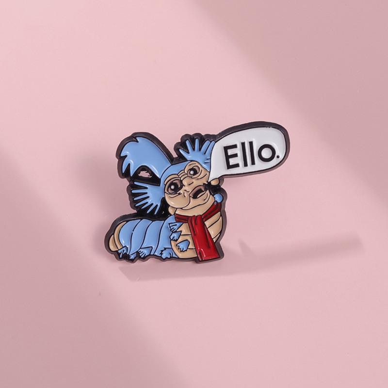 Brooch Trendy Cartoon Creative Monster Design Colorful Metal Pin For Fashion Individuals Forward