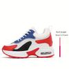 Women's Lift Sneakers with Elevation - Breathable Low-Top, Cushioned & Height Increase, Netted Upper & Sole for Casual Wear, Standing