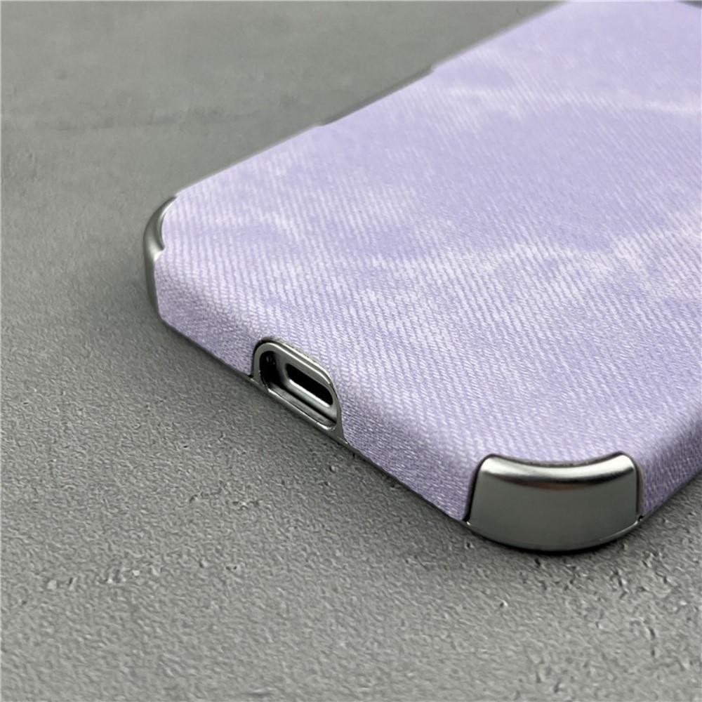 Candy Vintage Cowboy Stoff Hülle für iPhone 17 Air 16 15 14 13 12 Pro Max 11 Plus 17Pro Jeans Weicher Stoßfänger Galvanisierte Abdeckung