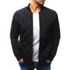 Winter Cotton Jacket Men's Baseball Collar Mesh Pressed Lightweight Cotton Jacket Vintage Flight Casual Long Sleeve