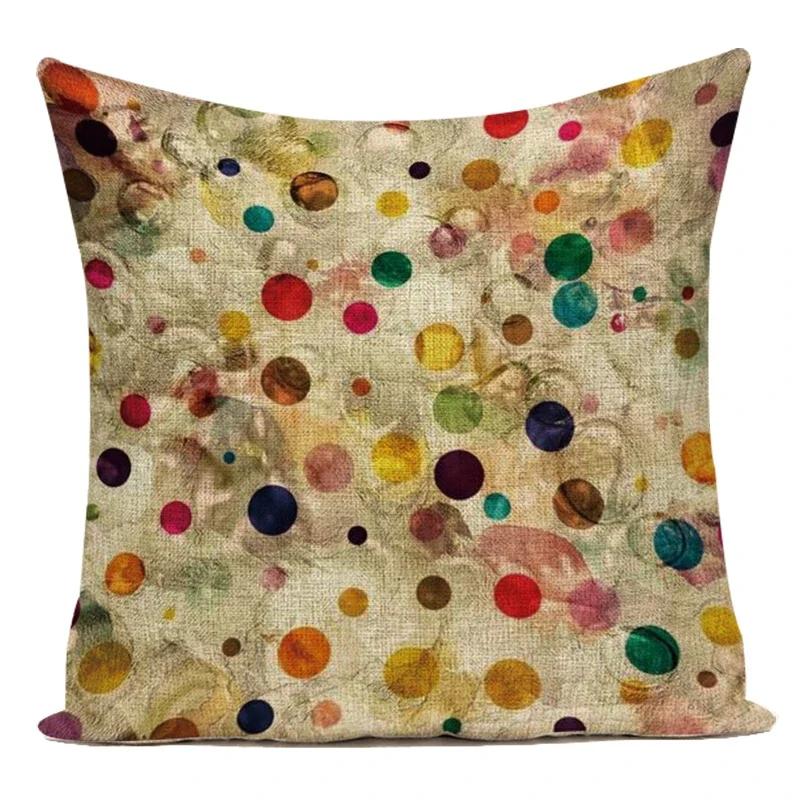 Vintage Flower Printed Throw Pillow Cover Sofa Chair Cushion Covers Home Decorative For Chair Seat Bedroom Square Pillowcase