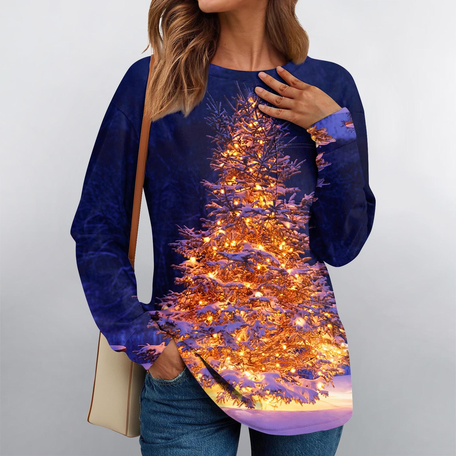 

Женские рубашки с длинным рукавом, топы свободного покроя с круглым вырезом, повседневные осенние модные футболки, блузки с карманами, одежда S винный