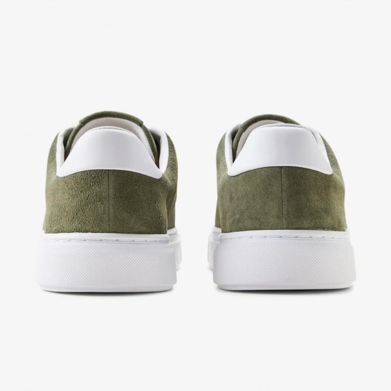 Fred Perry B71 Suede Khaki Sneakers Sfpm2438319 X61