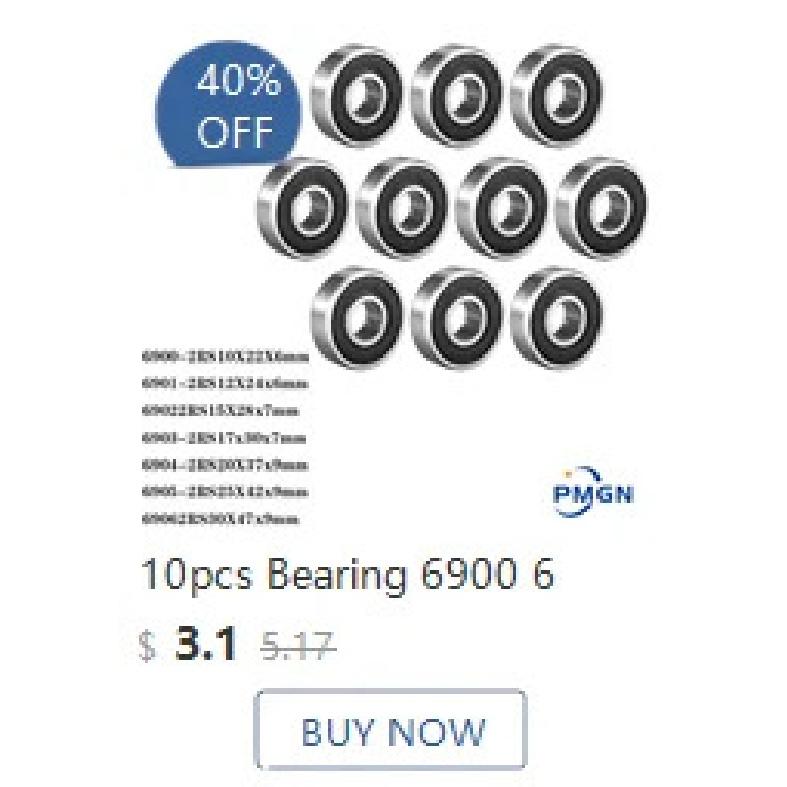 50pcs Bearing 2x5x2.5mm MR52ZZ MR62ZZ MR63ZZ MR72ZZ MR73ZZ MR74ZZ 4x7x2.5mm Deep Groove Ball Double Shielded Abec-3 Bearings