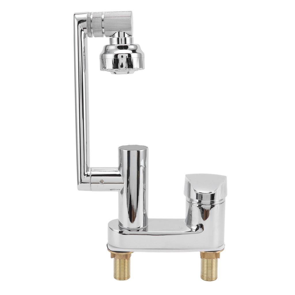 Swivel Faucet G1/2 Brass Digital Display Single Hole Lavatory Faucet for Bathroom Sink Chrome