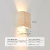 New Enhance Your Space with the Exquisite and Sophisticated Original Nordic Square LED Wall Sconce Lamp In Warm Walnut. Ideal Fo
