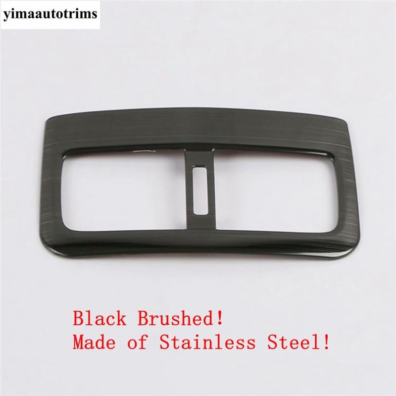 For Mazda 3  - 2025 Rear Armrest Box Anti Kick Air Conditioner Outlet Vent Panel Cover Trim ABS /Stainless Steel Accessories