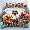 3D Street Fighter Retro Game Bedding Set Printed Bed Set Duvet Cover Sheet Pillowcase Bed Soft Quilt Cover Full Queen King Size