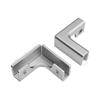 Matte Aluminum L-shaped Glass Clamp