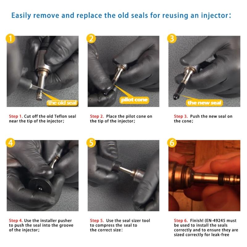 Easy To Use 6706 Fuel Injector Rail Remover & GM245 Seal Tool Fuel System Maintenance Tool set for Car  Automotive Repai