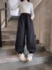 2025 New Style Fleece-Lined Sweatpants for Junior High School Girls