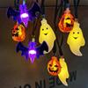 Cross-Border Halloween String Lights - Spider, Bat, Ghost & Pumpkin Decorations
