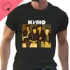 Viktor Tsoi Kino Camiseta Russia Rock Band TShirt Casual Short Sleeve Cotton Classics Music Clothes Camisa Vintage Printed Tee