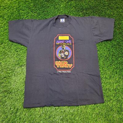 VTG Dated 1990 Dick Tracy Movie Premiere Tee Single Stitch USA Made XL