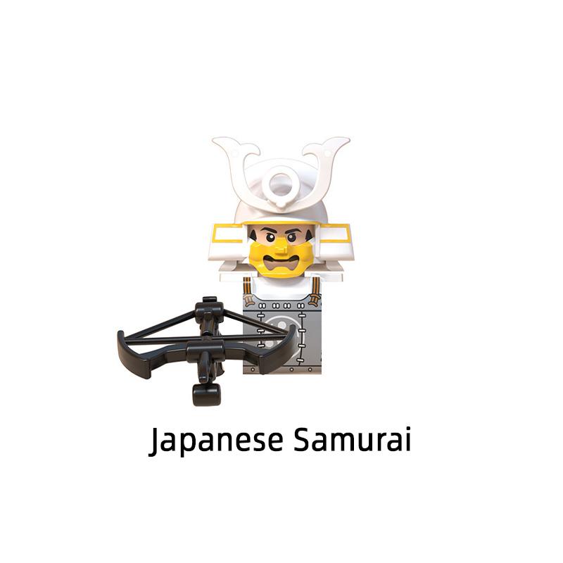 Die mittelalterlichen japanischen Samurai-Modellblöcke MOC Bricks Set Geschenke Spielzeug für Kinder WM6090