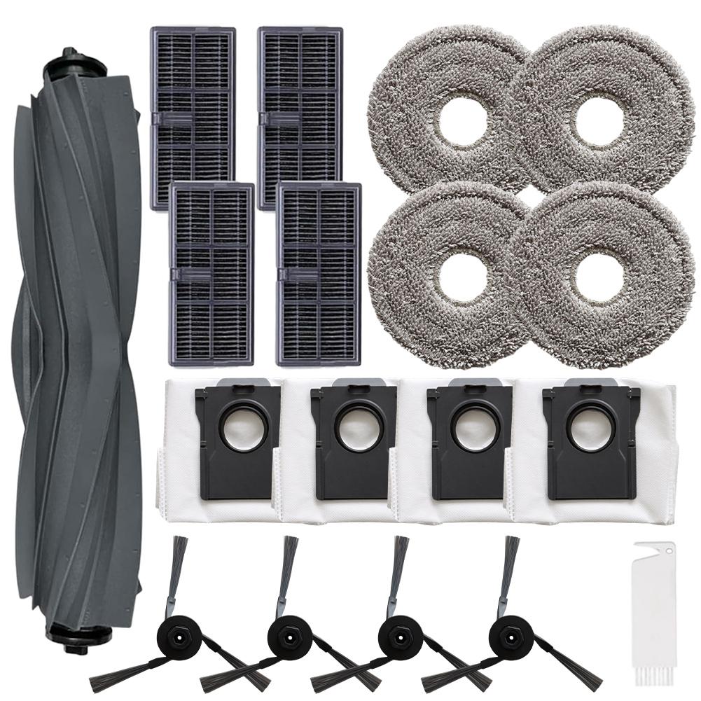 Replacement Accessory Kit For MOVA For P50 Pro And Ultra (18pcs) Includes Mop, Dust Bag, And Side Brush