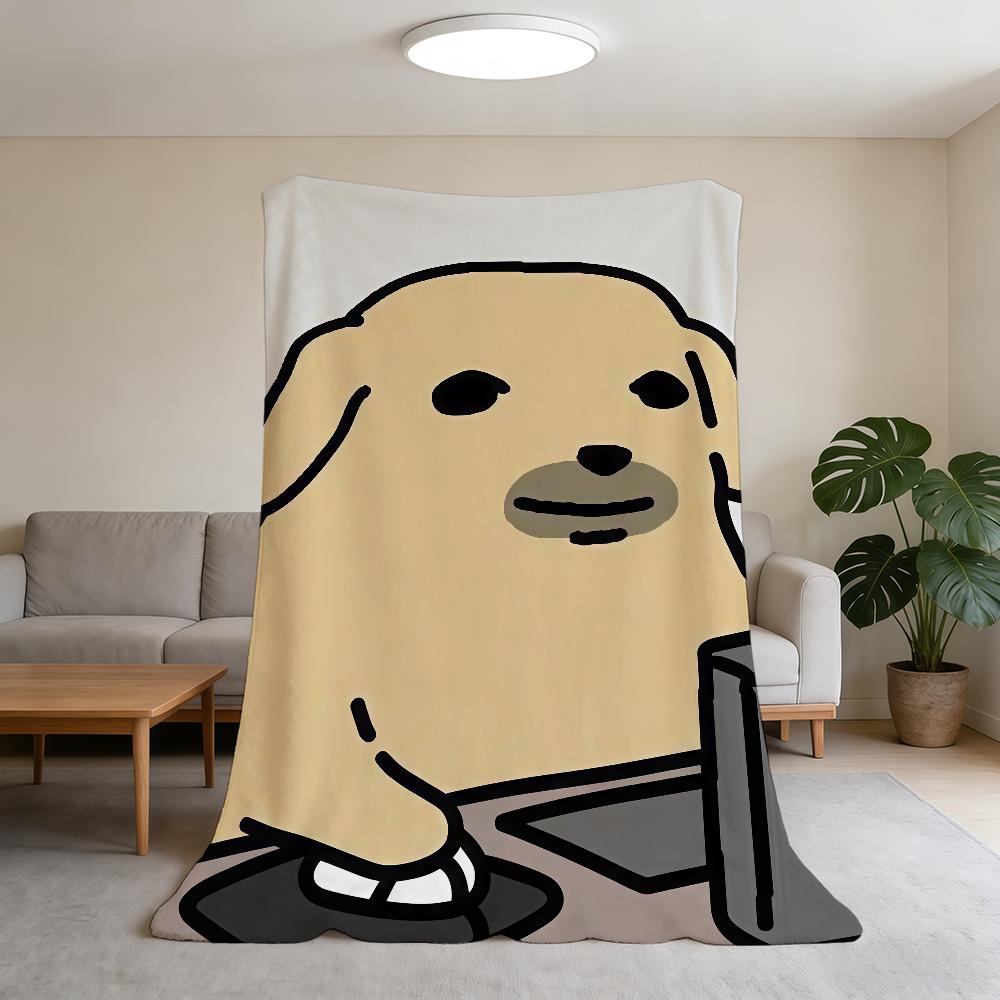 Blanket Super Warm N-Nudaeng Comfortable Plush Dog Throw Blanket Child Home Sofa Bedroom Cute Cartoon Gift 75x90cm