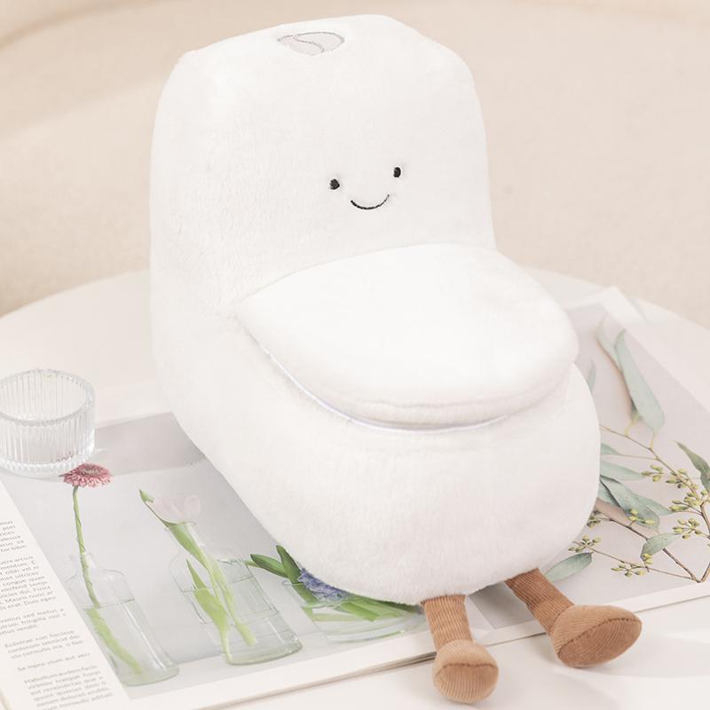 Lustiger Toiletten-Kacke-Pömpel Stoffpuppe Plüschtier Niedliche Zimmerdeko Plüschtier Geschenk für Kinder Toilettenwerkzeuge Inkarnierter Toilettenpapierrollenhalter