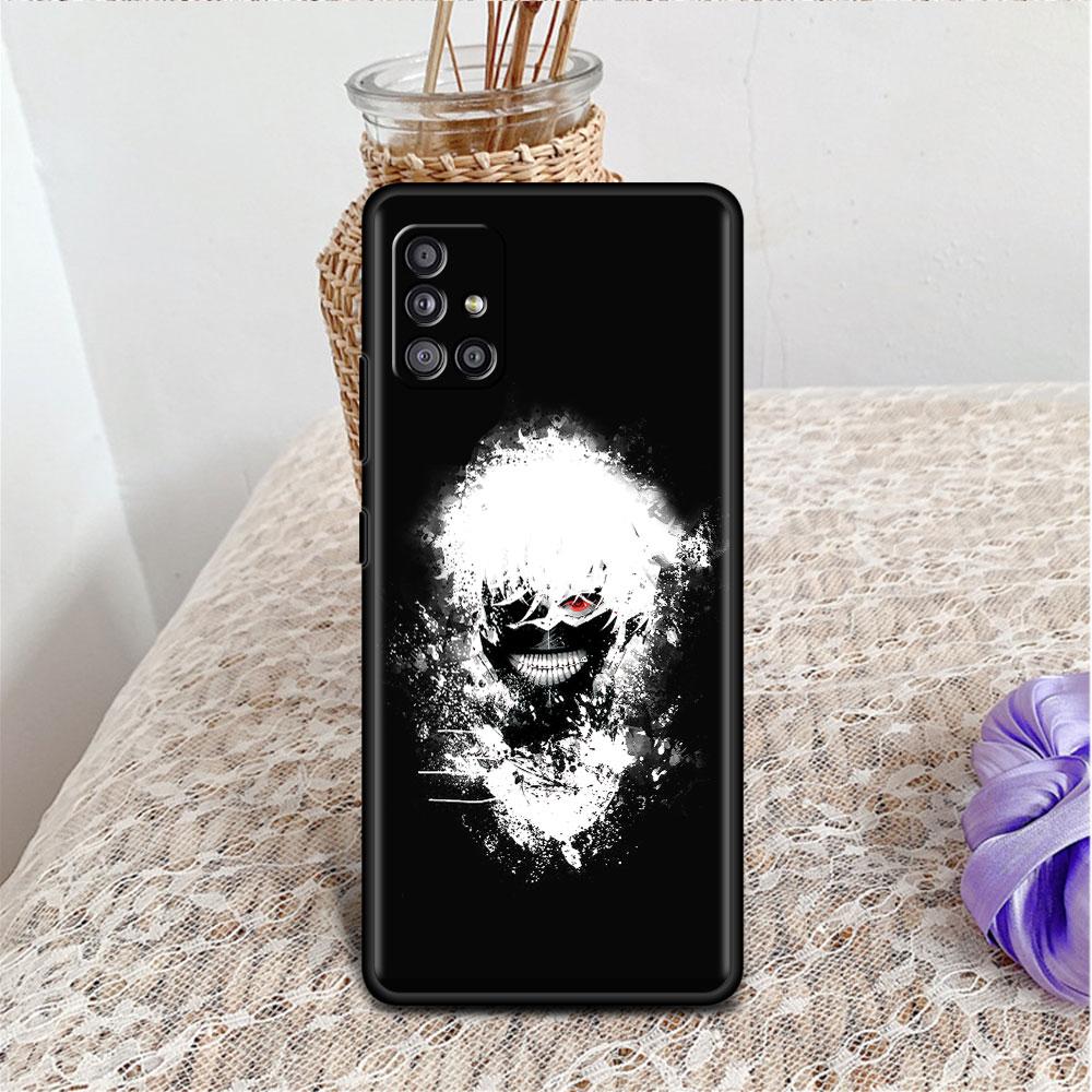 Pouzdro pro Samsung Galaxy A52 A12 A51 A32 A71 A21s A22 A11 A02s A03 A23 A13 A53 A41 A31 A72 Měkký Kryt na Telefon Tokyo Ghoul Anime Sac