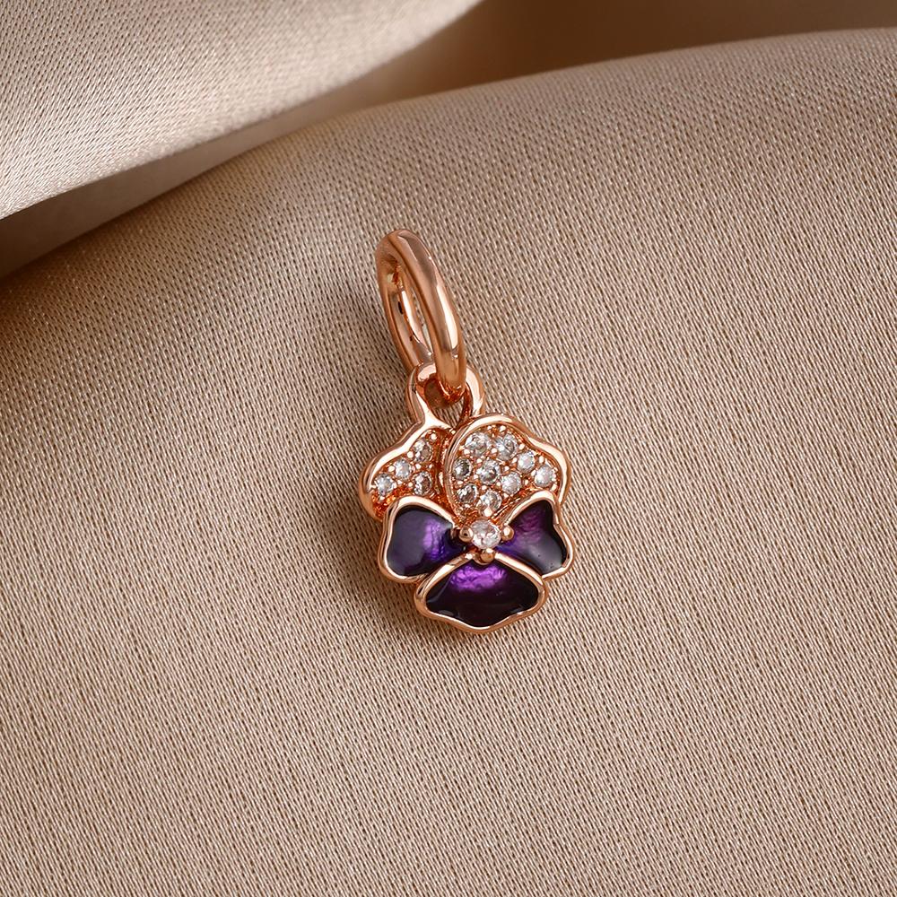 Spring Series Butterfly Pendant Clip Beads Earrings 925Silver Colored Inlaid Stone Fit Exquisite Bracelet Women DIY Jewelry Charm