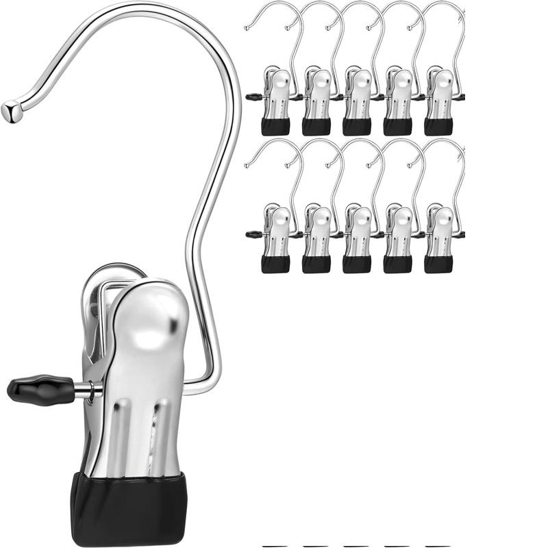 

Вешалки Клипсы Нержавеющая сталь Крючки для стирки Прищепки для развешивания одежды Вешалки с зажимами Вешалки-клипсы для сапог/обуви Прищепки для одежды 12pcs чёрный