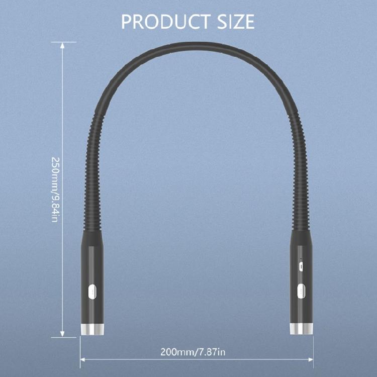 Comfortable Silicone Neck Lamp 3 Lighting Option USB C Fast Charge 2 Hours For Technicians Creators Readers Hiking Use