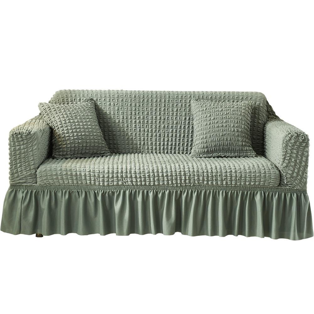 Luxus Sofaschutz Volle Abdeckung Bubble Jacquard Dehnbarer Couchüberwurf Ganzjahres Universal Sofabezug