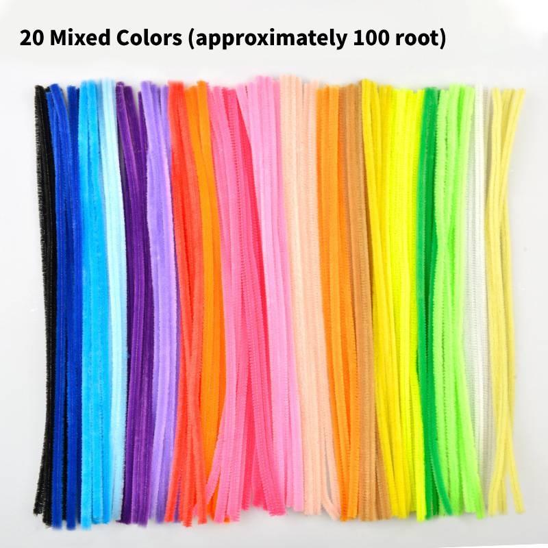 Plush Colored Twisting Rod Diy Simulation Strips Folding Rod Flowers Kid Toy