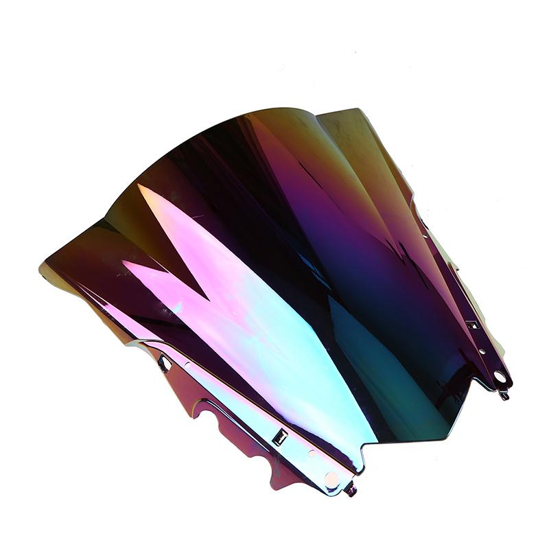 Iridium Motorcycle Double Bubble Windshield Wind Deflector for Yamaha R3 R25 Motocross Riding Racing Screen