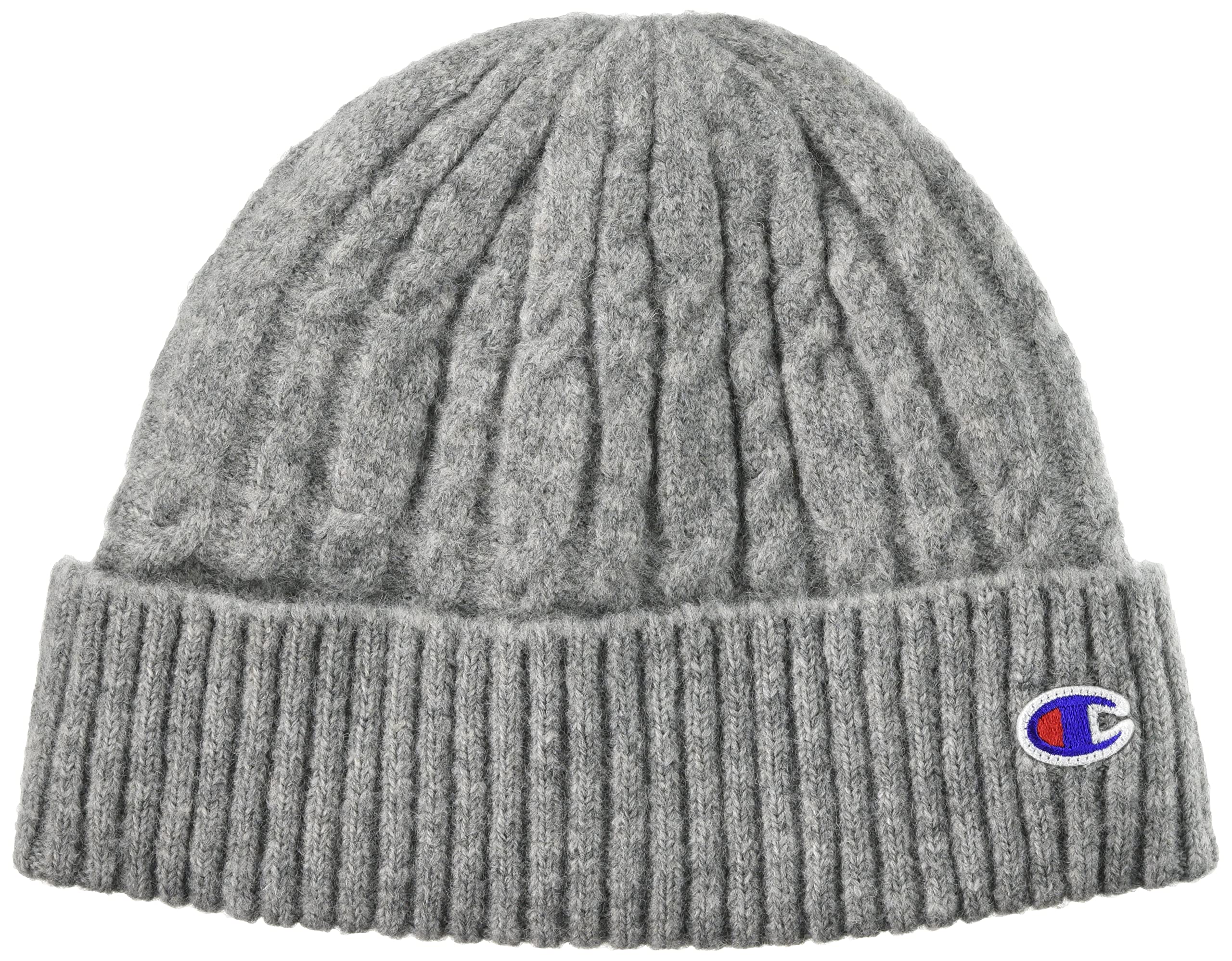 Knit Cap with Fleece [Champion] Lining, 492-0142, Gray, 57.0-59.0 cm серый