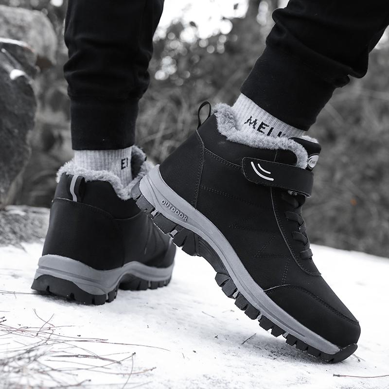 Men Top Quality Casual Snow Boots Waterproof Warm Winter Shoes Men Hiking Boots Outdoor Mountain Climbing Sneaker Man Trekking