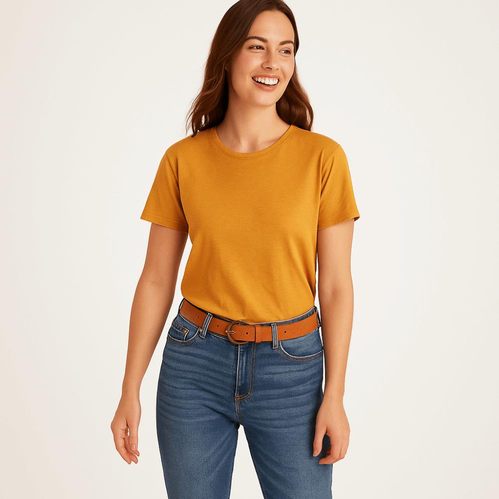 Casual Suede Leather Belt Retro Buckle Waistband Trendy Waist Belt  For Women