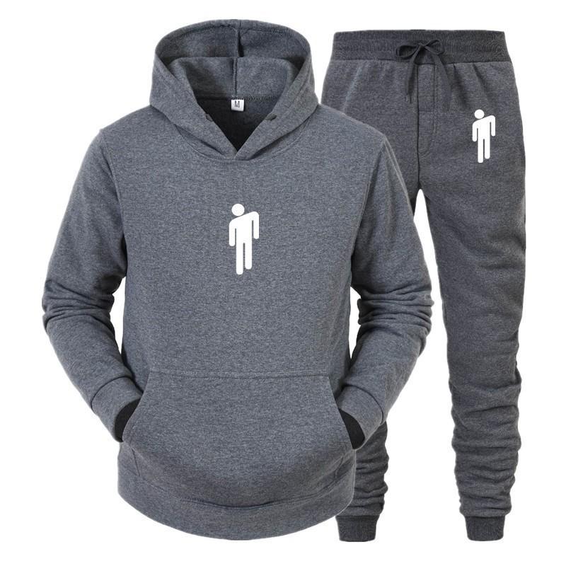 Hot Search Men's Women's Loose Hoodie Set Printed Couple Fashion
