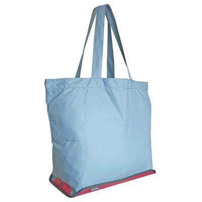 Medium Foldable Foldable Eco Bag with Firm Bottom Blue X [ORUTOTE] Tote, (sky Pink)