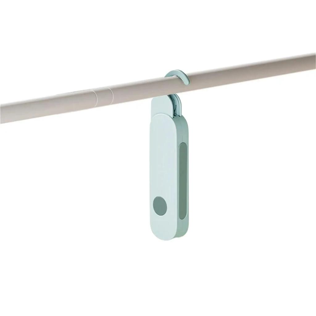 Foldableable Portable Clothes Drying Rack Travel Clothes Hanging Rack 7 Hole Multi-functional Storage Home Business Trip Hotel Clothes Hanger Tool