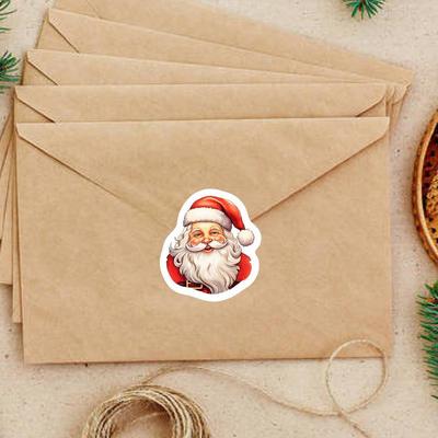 Christmas Holiday Stickers Christmas Santa Claus Envelopes Label Sticker Christmas Party Supplies Label Tag Seal Sticker For