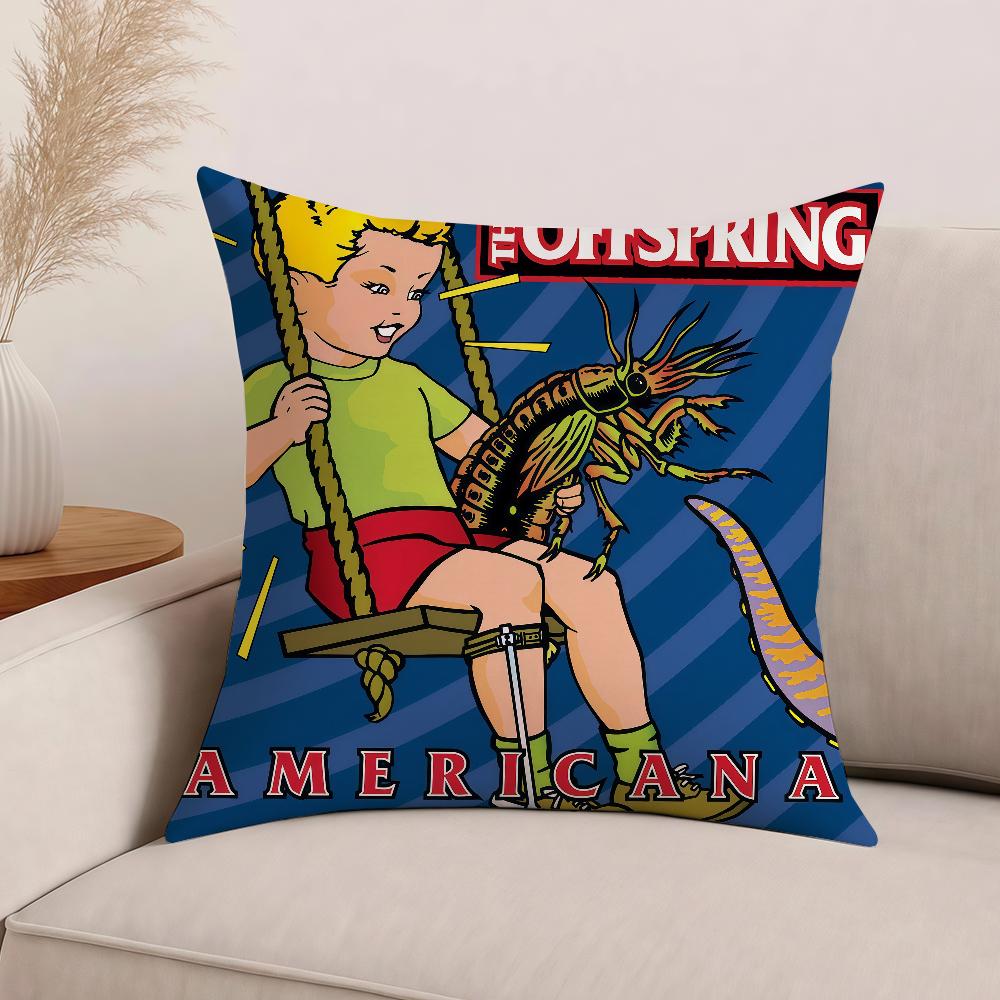 

ROCK BAND The O-Offspring supercharged Pillow Case Office Cushions Suitable For Sofa Car Bedroom Decorative Cushion Cover 30cm x 30cm