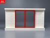 Mattoncini MOC Porta Scorrevole su Rotaia Telaio 1x4x6 60596 92589 Muro di Casa Particelle Assemblate Blocco da Costruzione Giocattolo di Plastica per bambino